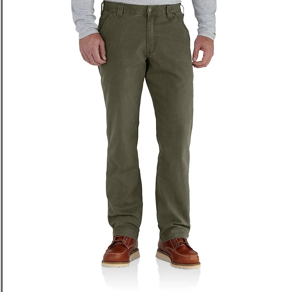 Carhartt Green Cargo Pants with Sturdy Material